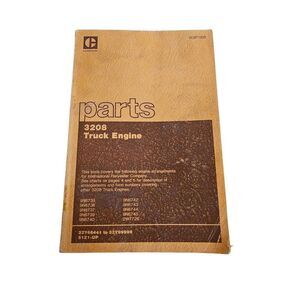 Caterpillar parts 3208 trick engine sept 1309 (1-83)